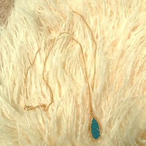 Blue stone necklace
